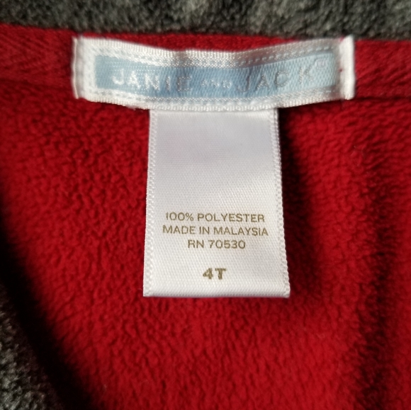 2005 guc Janie and Jack 4T fleece dalmation firetruck pull-over WARM FOR WINTER! - Picture 3 of 12